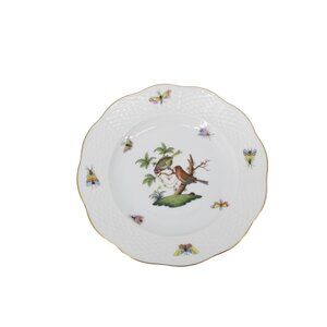 Herend Rothchild Bird Salad Dessert Plate 7.5" NEVER USED 94143